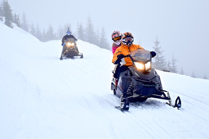 2 Hour Wilderness Adventure Snowmobile Tour in Whistler - The safety briefing and first turn