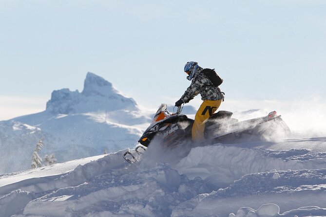 2 Hour Wilderness Adventure Snowmobile Tour in Whistler - Black Tusk: a dark peak above the snow