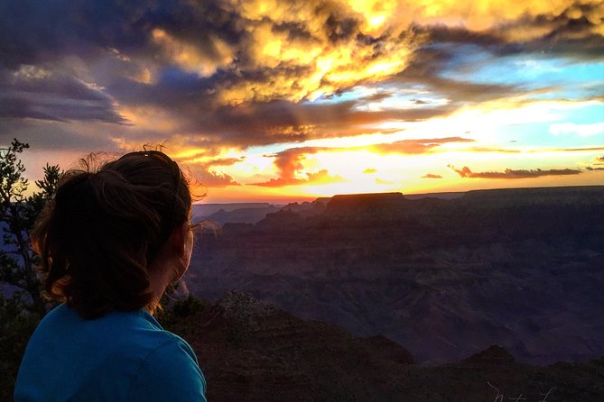 4-Hour Biblical Creation + Sunset Tour • Grand Canyon National Park South Rim - Moran Point turns the ending toward reflection