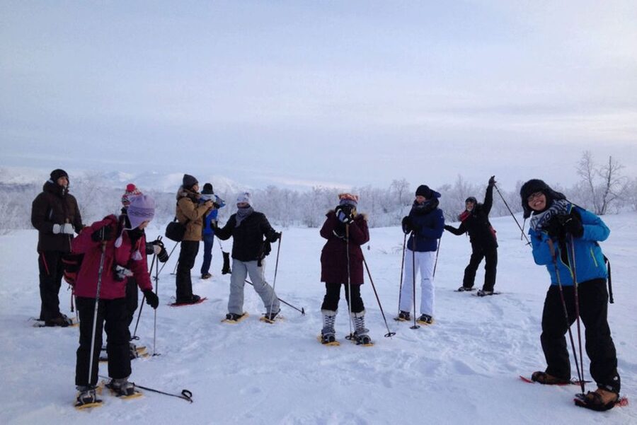 Abisko: Wilderness Snowshoe Hike - The route: forest, powder, and open views
