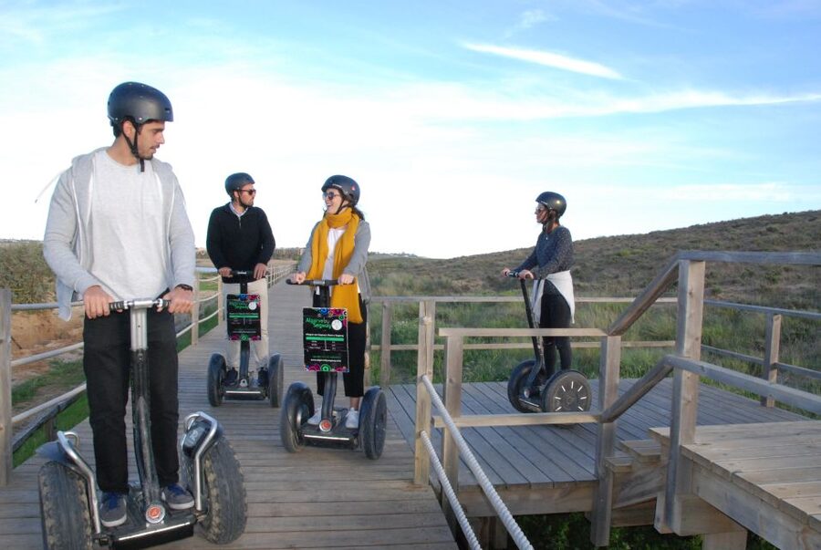 Albufeira: Salgados Nature Reserve Segway Tour - Learning the Segway before the marsh trails