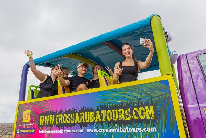Aruba National Park Tour with Natural Pool & Baby Beach Snorkel - San Nicolas murals add a local-art stop