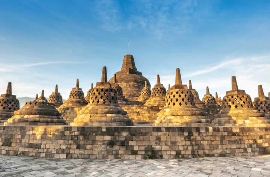 Borobudur Temple, Waterfall & Kalibiru National Park Trip - A waterfall stop with a seasonal catch