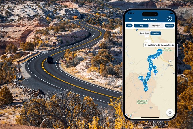 Canyonlands National Park Self-Guided Driving Audio Tour - The route begins near Moab Giants Cafe