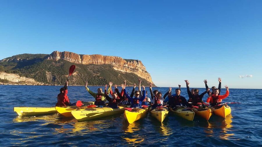Cassis: Calanques National Park Sea Kayaking Tour - Swimming, sea caves, and local stories