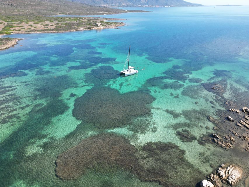 Catamaran tour Asinara island national park Buriana Charter - Swimming and snorkeling in protected bays