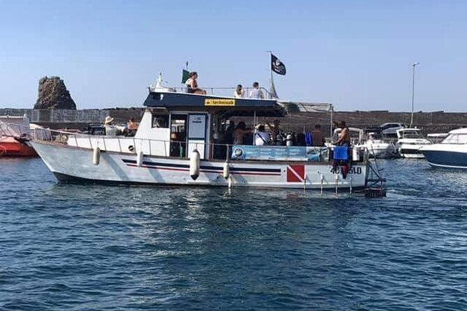 Catania: Cyclops Islands & Timpa Nature Reserve Boat Tour - Boarding at Aci Castello on a 13-meter boat