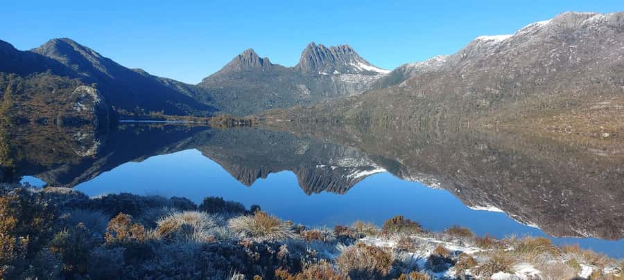 Cradle Mountain National Park by Coach from Launceston - Dove Lake and the view of Cradle Mountain