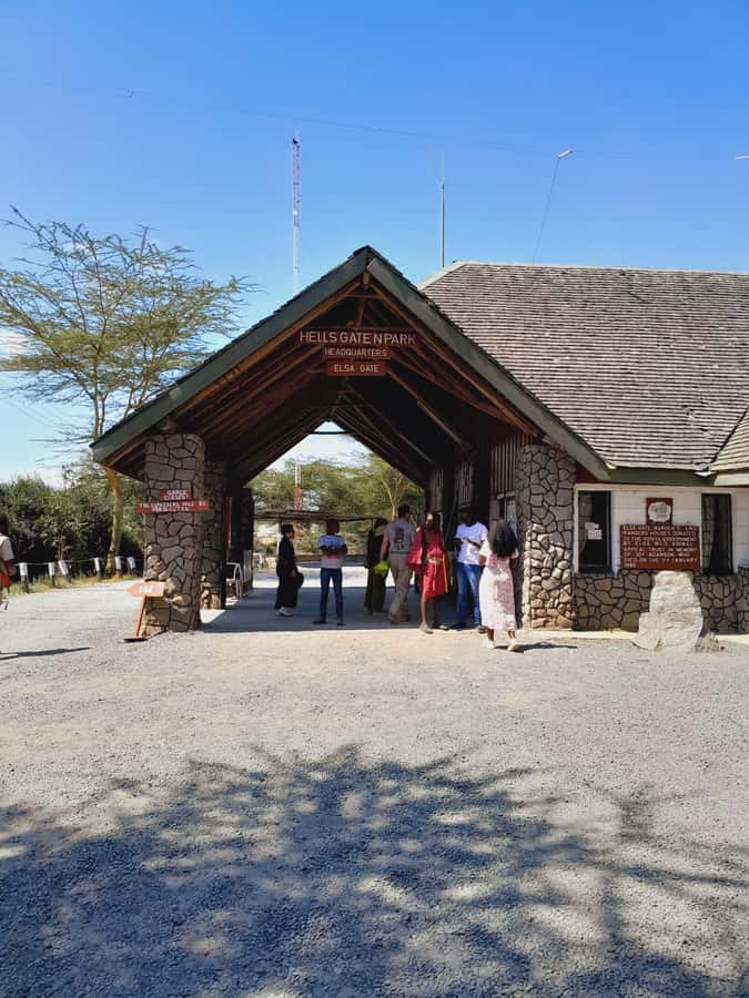 Daily Hell's gate National Park Ebike Cycling - The Maasai market adds a human stop
