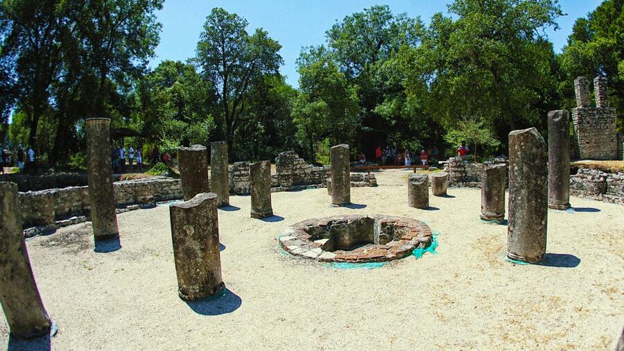 Day Trip to Saranda and Butrint National Park from Corfu - Walking through Butrint’s theater, baths, and castle