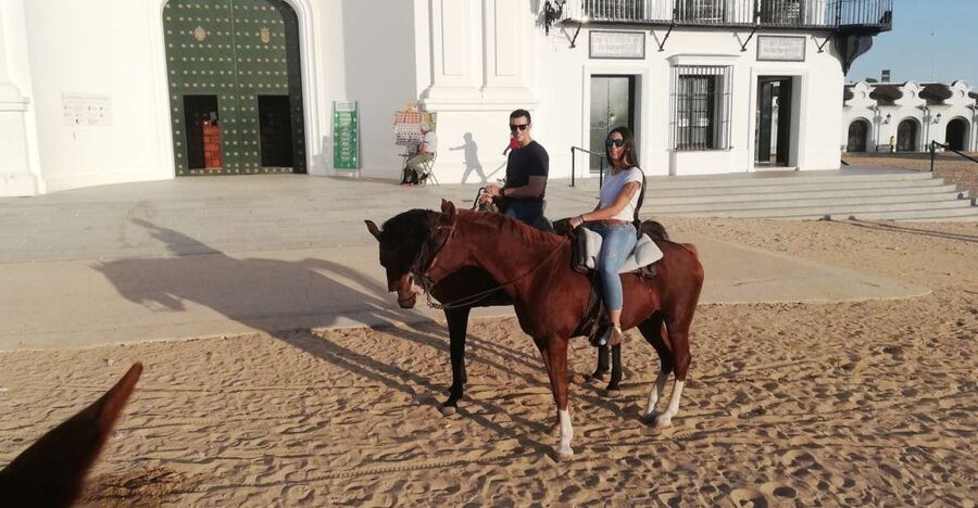 El Rocío: Doñana National Park Horseback Riding Tour - Sea views from the Doñana dunes