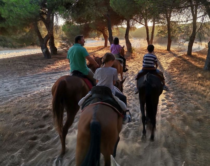 El Rocío: Doñana National Park Horseback Riding Tour - Riding toward Doñana National Park
