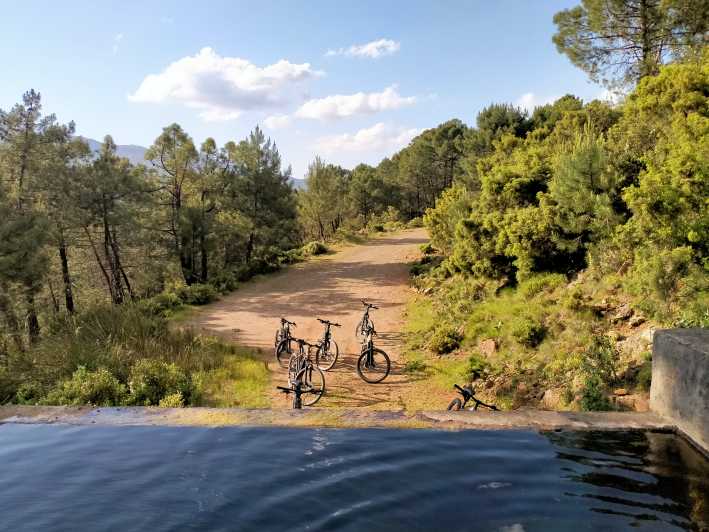 Electric mountain bike in Sierra de las Nieves national park - Following the circular route into Sierra de las Nieves