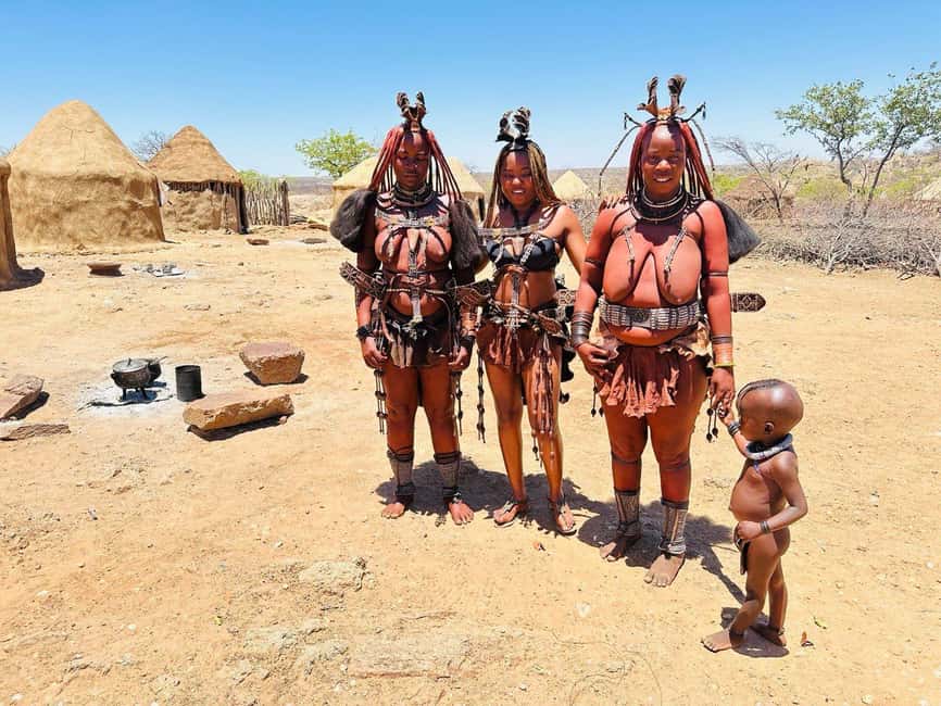 Etosha National Park: Himba Village Cultural Tour - Walking through huts, courtyards, and cattle kraals