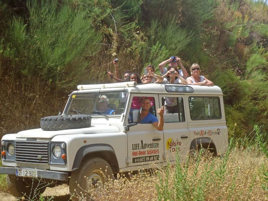 Explore the Nerja National Park nature in our open-top jeeps - An open-top start in Nerja National Park