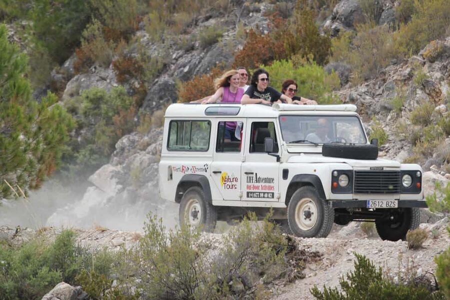 Explore the Nerja National Park nature in our open-top jeeps - Mountain tracks, wildlife, and wide views