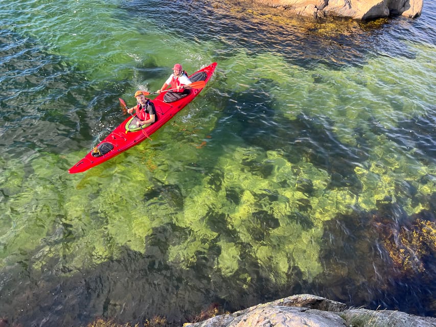 Færvik: Raet National Park Sea Kayaking Trip - The sandy bay at Gjessholmen