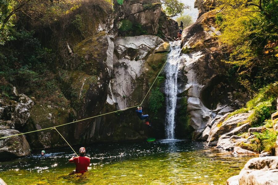 From Porto: Gerês National Park Canyoning Trip - The ride from Porto in a nine-seat van