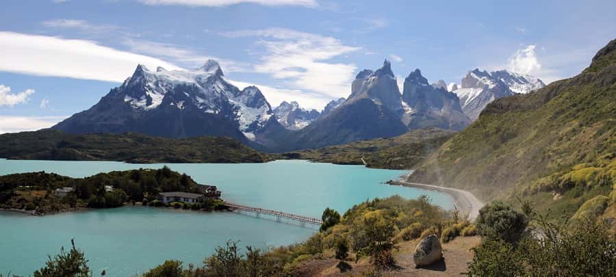 From Puerto Natales: Torres del Paine National Park Trip - From Milodón Cave to Grey Glacier in one long day
