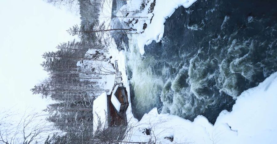 From Ruka: Snowshoeing in Oulanka National Park - Following the River Kitka into Oulanka National Park