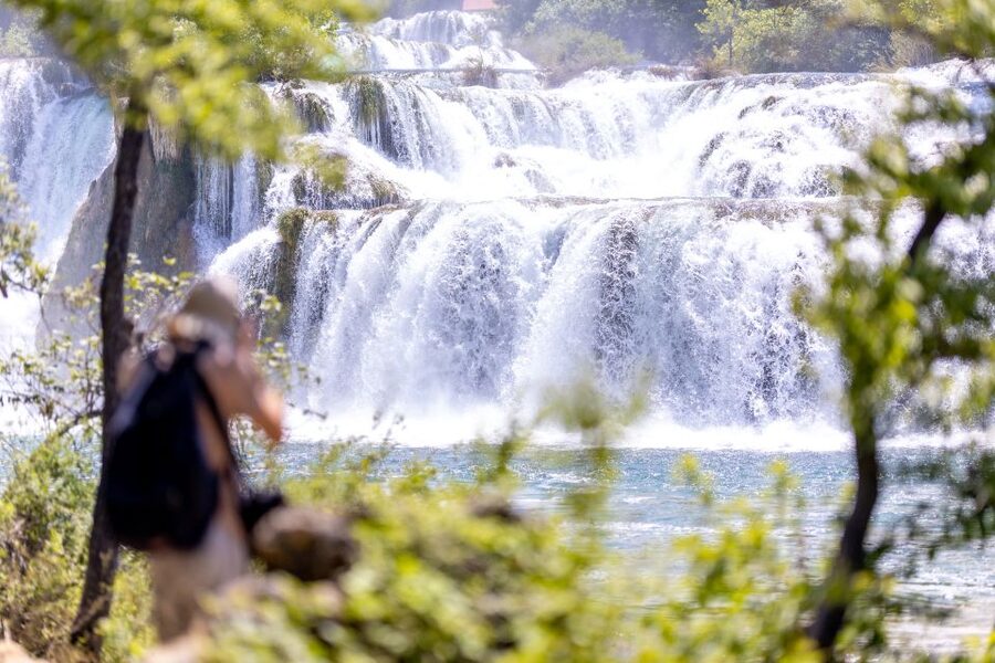 From Split: Krka National Park Tour - Walking below the Skradinski Buk falls
