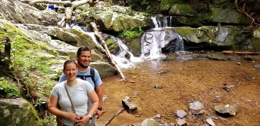 From Townsend: Great Smoky Mountains National Park Hiking - The double-tiered waterfall viewpoint