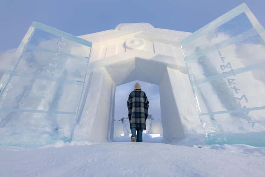 From Tromsø: Ice Domes Snow Park and Wilderness Experience - Ice Domes that change with the season