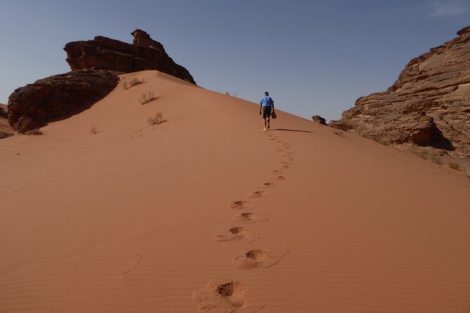 Full-Day 8 Hour Jeep Tour into Wadi Rum Protected Area with Stay - Lawrence’s Spring and the first red dunes