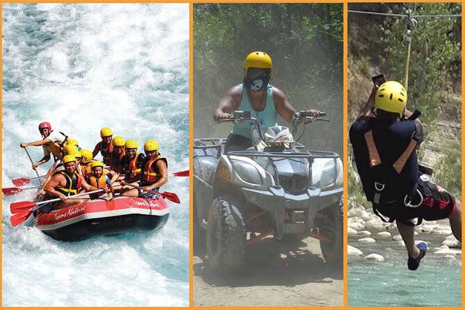Full-Day Adventure 3 in 1 activity from Antalya to Köprülü Canyon National Park - Lunch is included, drinks are not