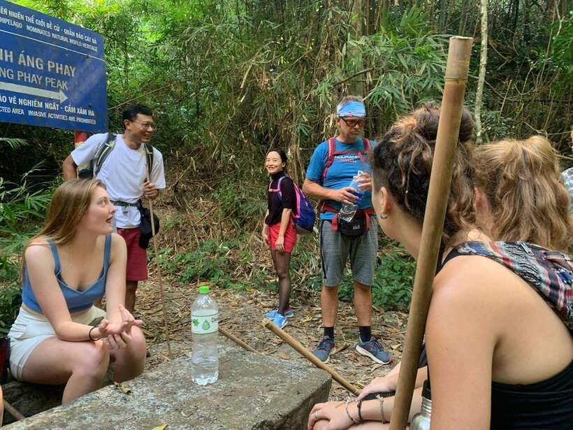 Full day hike - climbing in Jungle of Cat Ba National park - Three hours over Cat Ba’s forest ridges