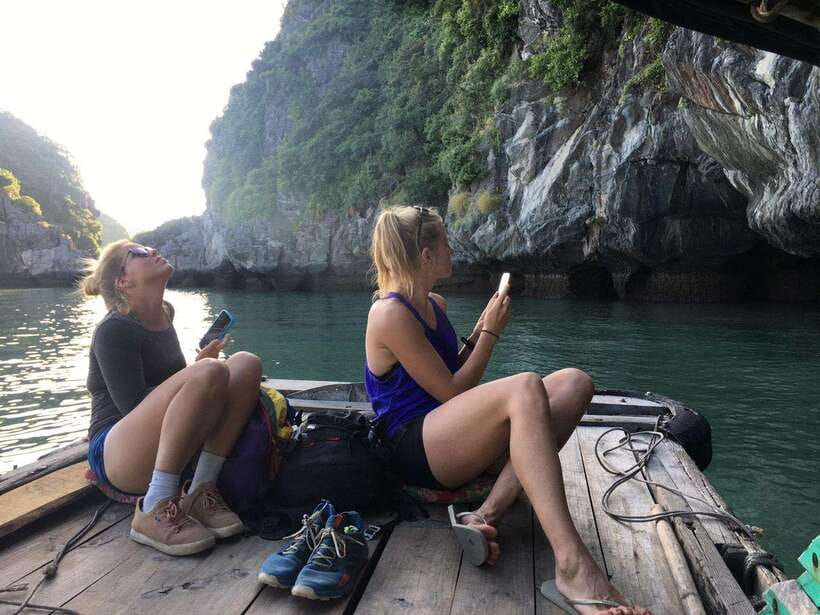 Full day hike - climbing in Jungle of Cat Ba National park - Frog Pond and the Va Nuoc trees