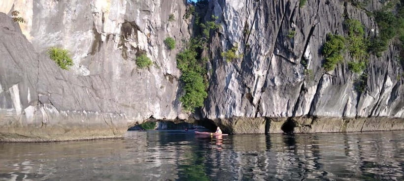 Full day hike - climbing in Jungle of Cat Ba National park - The final climb into Viet Hai village