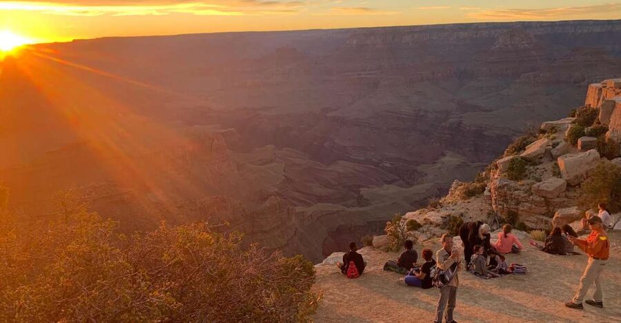 Grand Canyon National Park: Guided Sunset Hummer Tour - Riding in a former military Hummer