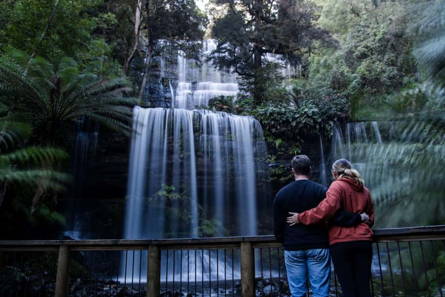 Hobart: Mt Field National Park & Wildlife Shore Excursion - Russell Falls, the classic Mt Field walk