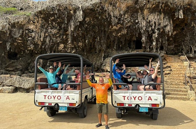 Jeep Tour Arikok National Park and Snorkeling at Baby Beach - Fontein Cave and the fish pedicure