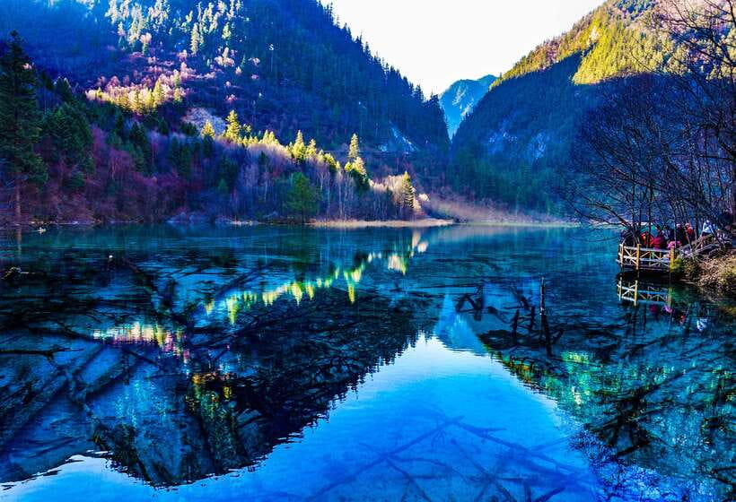 Jiuzhai Valley National Park:Visit Colorful Fairy Tale World - The final four hours: waterfalls and the wider valley