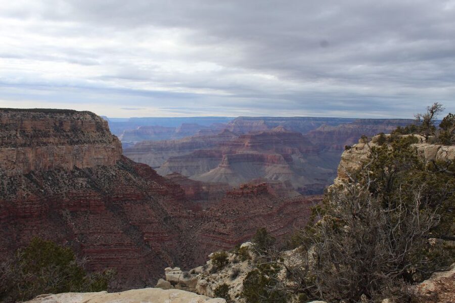 Kingman: Grand Canyon National Park South Rim Bus Tour - Bright Angel Lodge and the historic rim district