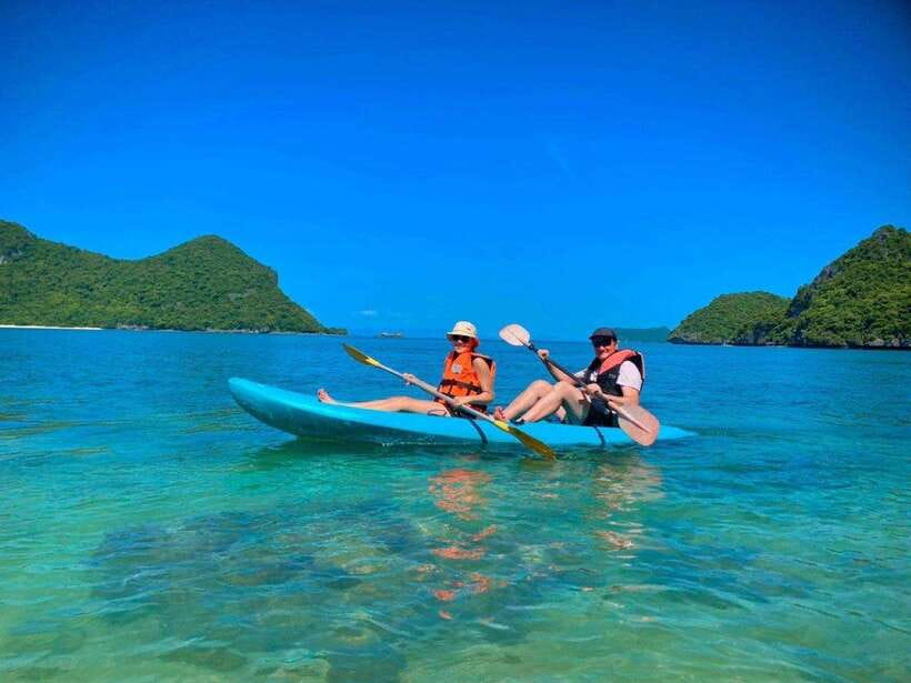 Koh Phangan: Angthong National Park Speedboat Tour - Ko Wao Yai: your first 45 minutes in the water