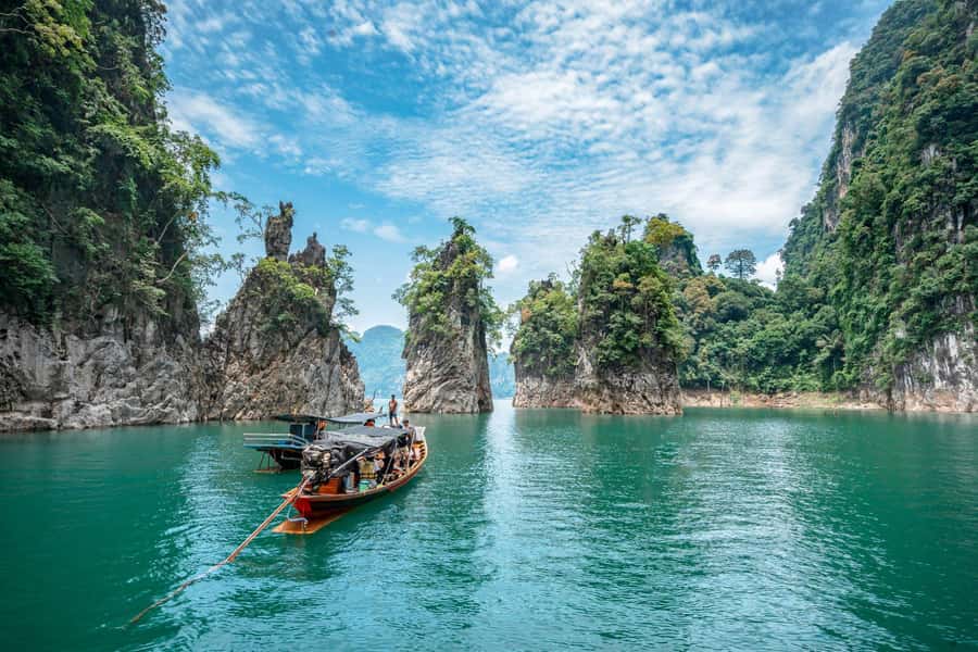 Krabi: Khao Sok National Park & Cheow Lan Lake Boat Tour - The Chiew Larn Lake View Point sets the scene