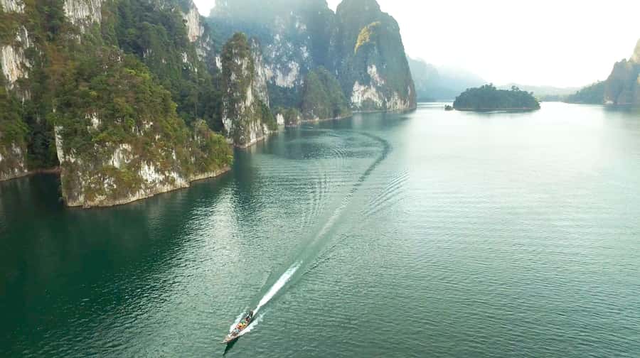 Krabi: Khao Sok National Park & Cheow Lan Lake Boat Tour - Wildlife views from the second boat ride