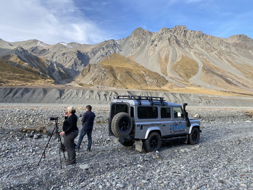 Lake Tekapo Scenic 4WD Cass Valley Wilderness Tour - Tea, snacks, and time to look around