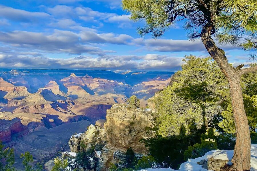 Las Vegas: Grand Canyon National Park South Rim Guided Tour - Bright Angel Point and the Trail of Time