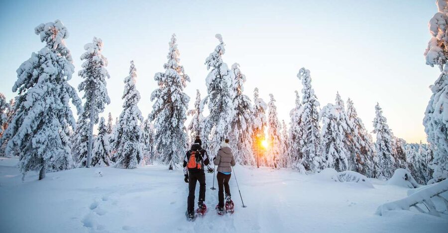 Levi: Snowshoe Adventure in the Wilderness - The campfire break after the harder walking