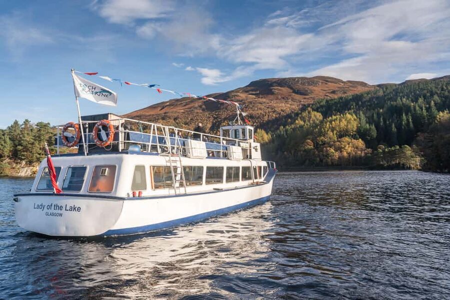 Loch Katrine – National Park Autumn/Winter Wonderland Cruise - Arriving at Trossachs Pier