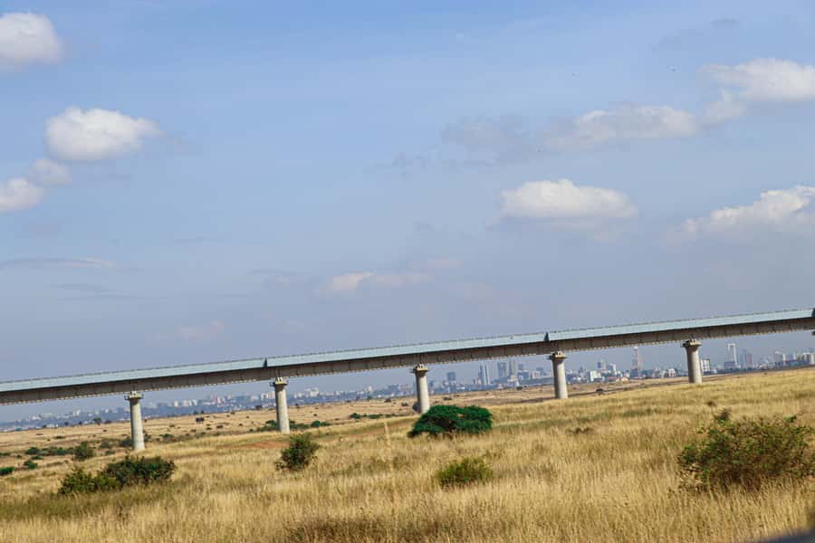Nairobi National Park, Orphanage, Giraffe & Beads Tour - Nairobi National Park with the skyline behind you