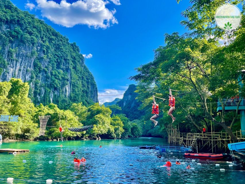 National Park- Paradise Cave & Dark Cave or Duck Farm - Choosing the zipline, swim, or river activity
