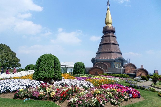 One Day Inthanon National Park (Private Tour) - The twin royal pagodas and their formal setting
