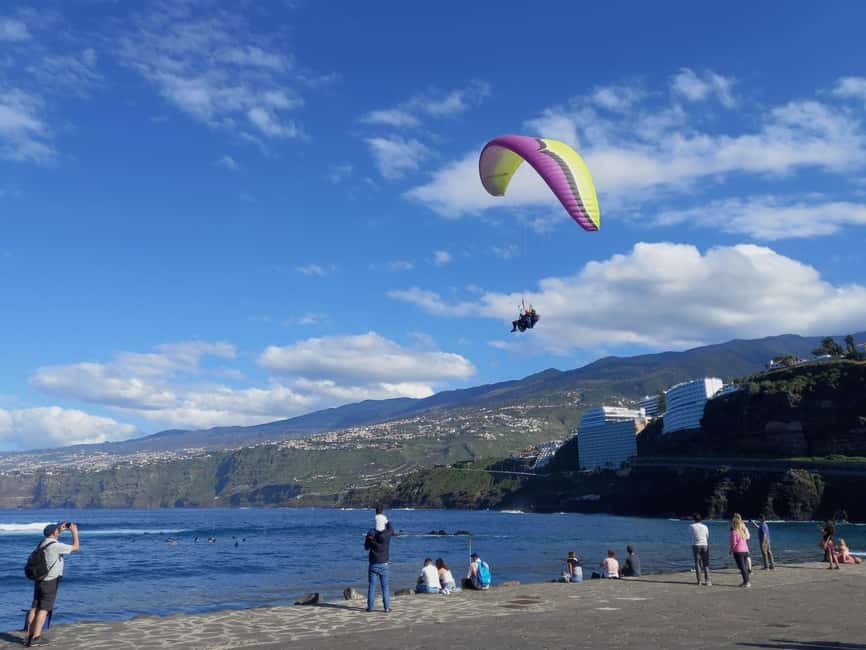 Paragliding from Puerto de la Cruz or Teide National park - Choosing between Teide and Martianez Beach