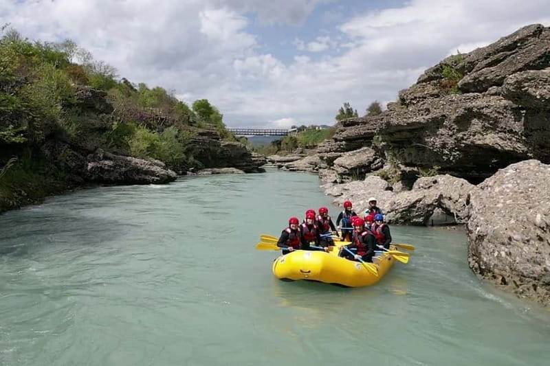 Permet: Vjosa River National Park Guided Rafting Tour - Rafting the Vjosa near Përmet