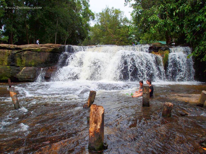 Phnom Kulen National Park Admission Ticket - Reading the carvings at the 1,000 Lingas River
